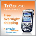 New Treo 750 with Free Overnight Shipping